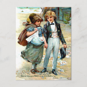 Gammalt vykort, David Copperfield av Charles Dicke Vykort