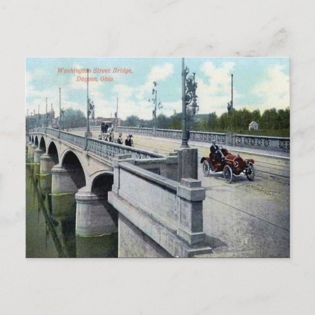 Gammalt vykort - Dayton, Ohio, USA (Framsida)