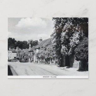 Gammalt vykort - Denham, Buckinghamshire