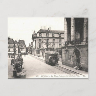 Gammalt vykort - Dijon, Côte d'Or, Frankrike
