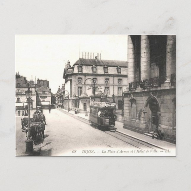 Gammalt vykort - Dijon, Côte d'Or, Frankrike (Framsida)