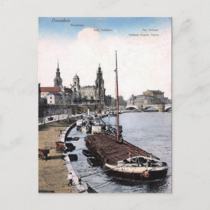 Gammalt vykort - Dresden, Tysklant