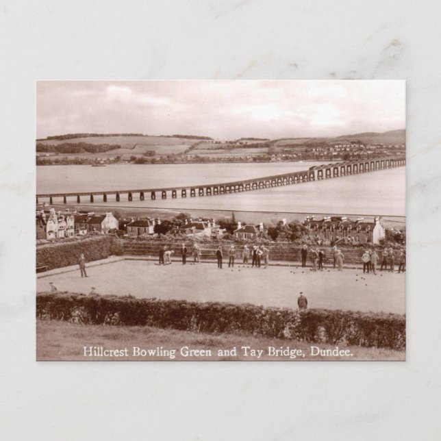 Gammalt vykort - Dundee, Skottland (Framsida)