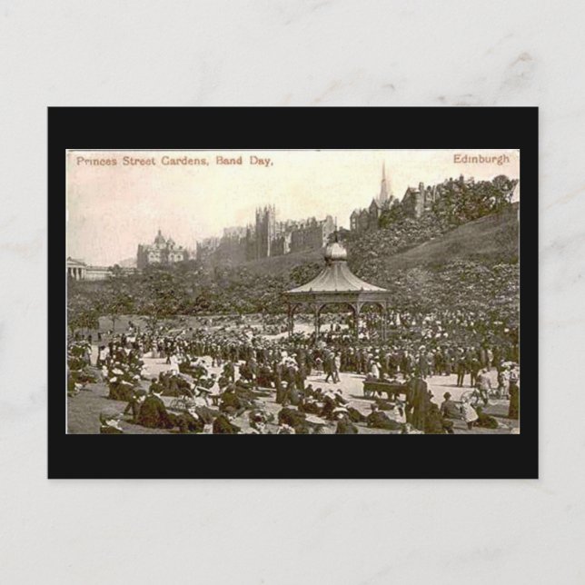 Gammalt vykort, Edinburgh 1907 Vykort (Framsida)