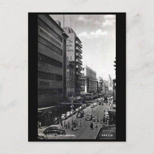 Gammalt vykort - Eloff Street, Johannesburg