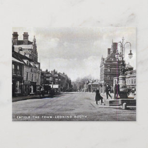Gammalt vykort - Enfield, London