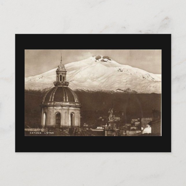 Gammalt vykort, Etna Vykort (Framsida)