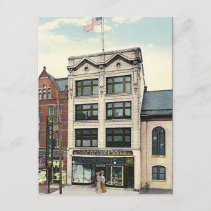 Gammalt vykort - F W Woolworth's, York, Pennsylvan