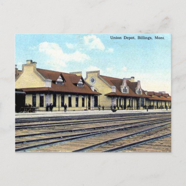 Gammalt vykort - Faktureringar, Montana (Framsida)
