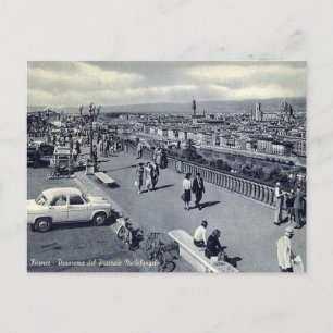 Gammalt vykort - Florens - Firenze - Italien