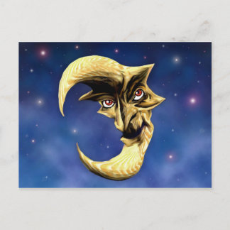 Gammalt vykort för Djävulen Måne