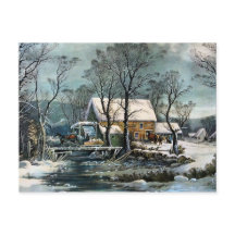 Gammalt vykort för Grist Mill