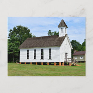 Gammalt vykort för Land kyrka