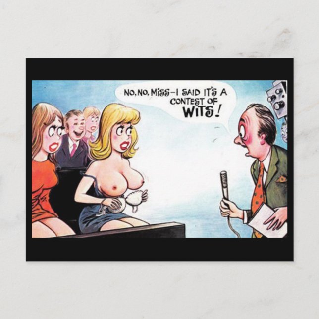 Gammalt vykort för Tecknad (Framsida)