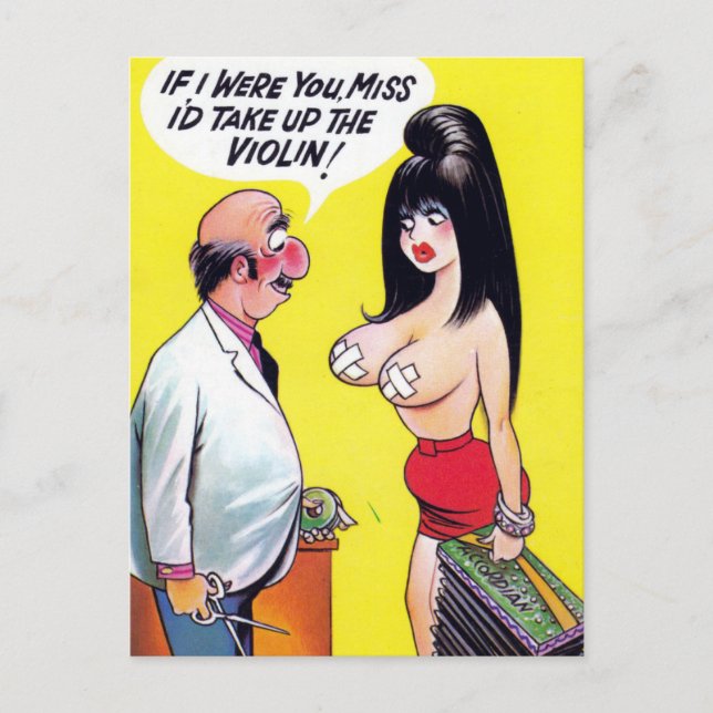 Gammalt vykort för Tecknad (Framsida)