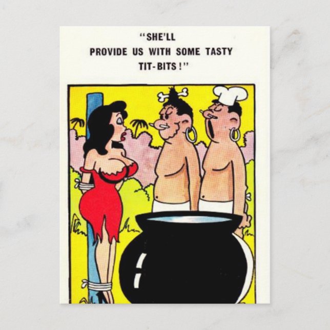 Gammalt vykort för Tecknad (Framsida)