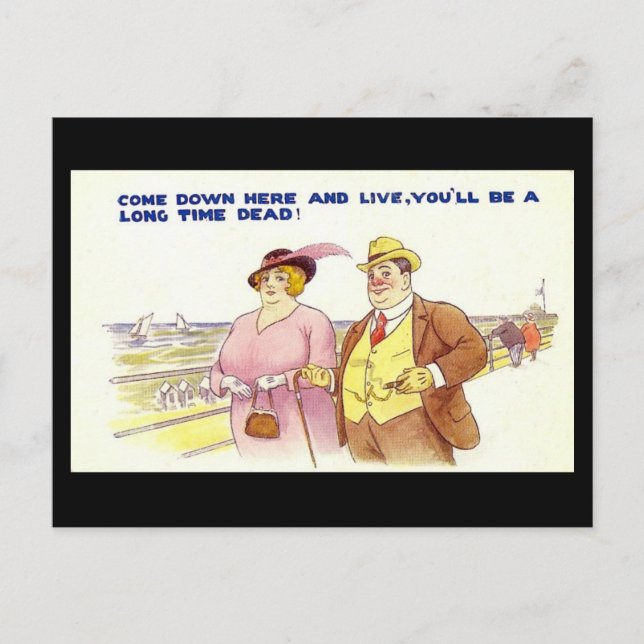 Gammalt vykort för Tecknad - Lång tidsinställd (Framsida)