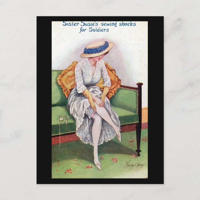 Gammalt vykort för Tecknad - Sister Susie (Framsida)