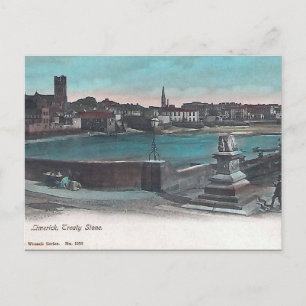 Gammalt vykort - fördragsston, Limerick