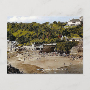 Gammalt vykort - Fowey, Cornwall, England