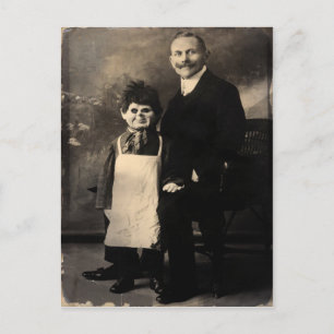 Gammalt vykort från Creepy Ventriloquist-duman