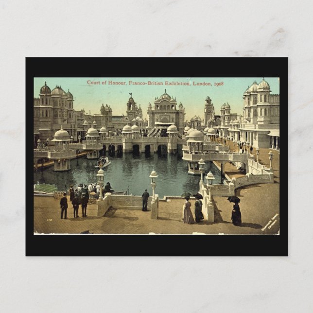 Gammalt vykort - Franco-British Exhibition 1908 (Framsida)