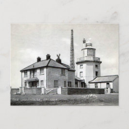 Gammalt vykort - fyr, krona