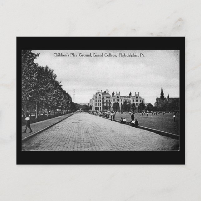 Gammalt vykort - Girard College, Philadelphia PA (Framsida)
