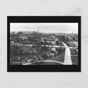 Gammalt vykort, Glasgow, Kelvingrove Park Vykort