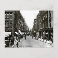Gammalt vykort - Grafton Street, Dublin
