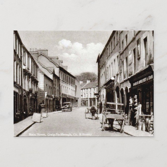 Gammalt vykort - Graig-na-Managh, Co Kilkenny (Framsida)