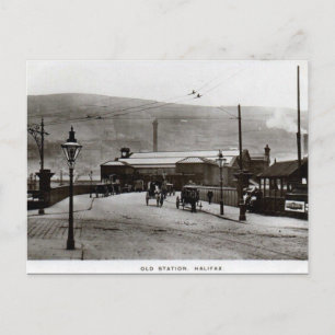 Gammalt vykort - Halifax, Yorkshire