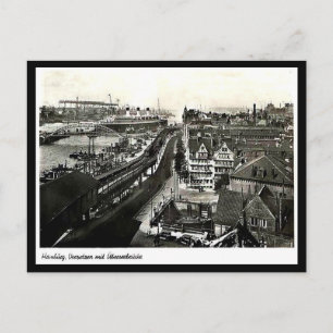 Gammalt vykort - Hamburg, Tysklant