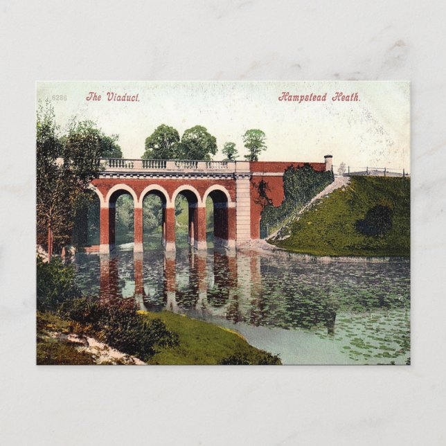 Gammalt vykort - Hampstead Heath, London (Framsida)