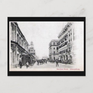 Gammalt vykort - Harrison Street, Johannesburg