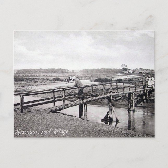 Gammalt vykort - Heacham, Norfolk (Framsida)