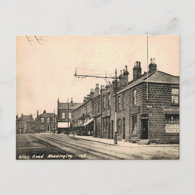 Gammalt vykort - Headingley, Leeds (Framsida)