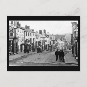 Gammalt vykort - Helston, Cornwall