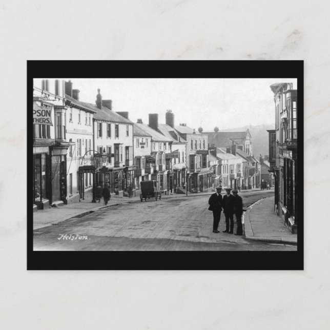 Gammalt vykort - Helston, Cornwall (Framsida)