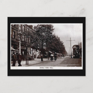 Gammalt vykort - Hessle Rd, Hull, Yorkshire