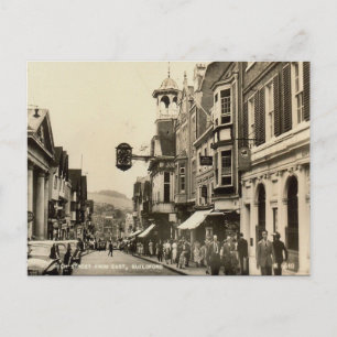 Gammalt vykort - High St, Guildford, Surrey