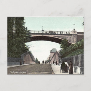 Gammalt vykort - Highgate Archway, London