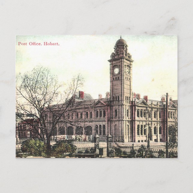 Gammalt vykort - Hobart, Tasmania (Framsida)