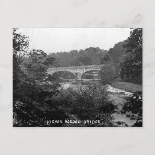 Gammalt vykort - Hodder, Lancashire
