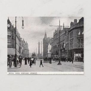 Gammalt vykort - Hull, Yorkshire