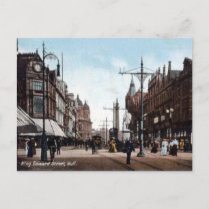 Gammalt vykort - Hull, Yorkshire