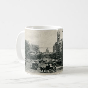 Gammalt vykort i Washington DC Pennsylvania Ave Kaffemugg