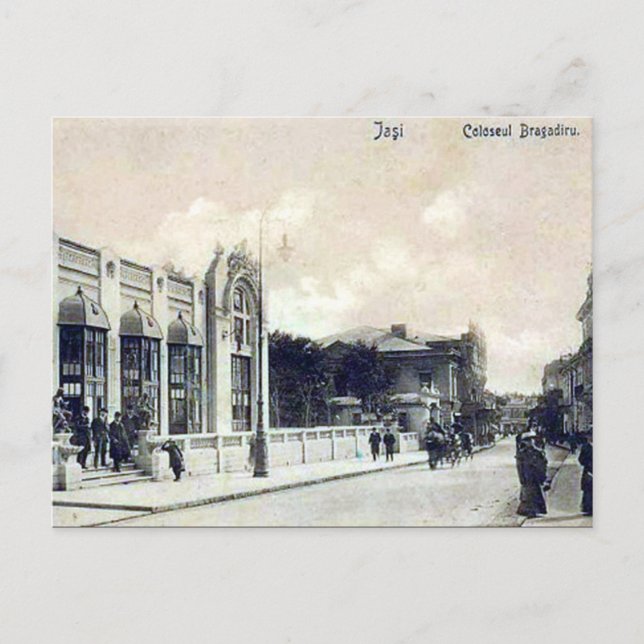 Gammalt vykort - Iasi, Romanis (Framsida)