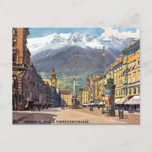 Gammalt vykort - Innsbruck, Österrike