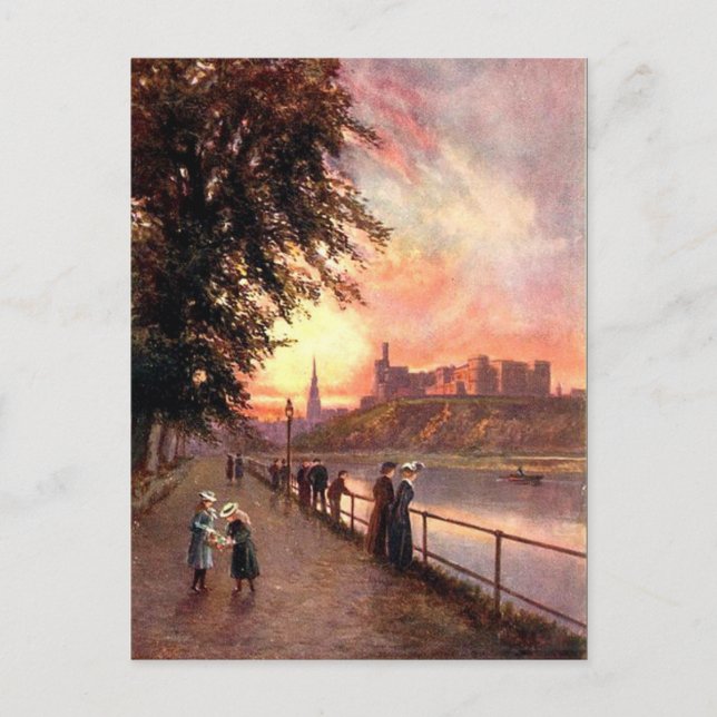 Gammalt vykort - Inverness, Skottland (Framsida)